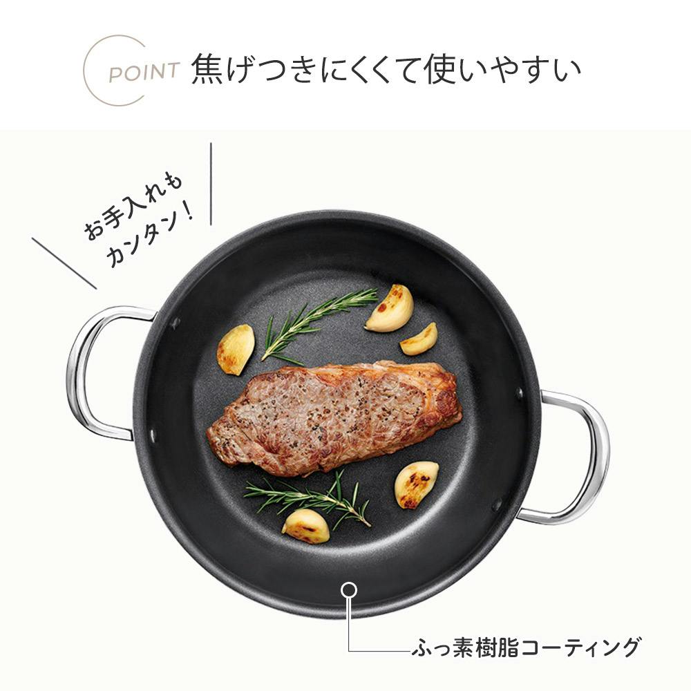 ワケアリ未使用 Silit 両手鍋 浅型 シラルガン フライパン ガス IH対応 ワケアリ未使用 Silit 両手鍋 浅型 シラルガン フライパン ガス IH対応