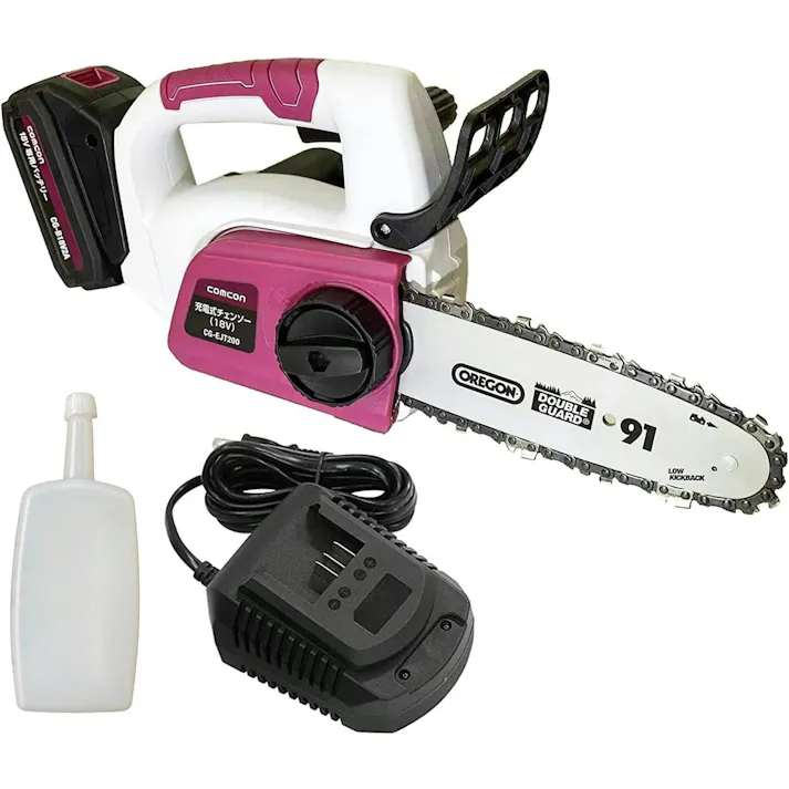 充電式チェーンソー 18V 電動 CG-EJT200 バッテリー1個付き フルセット4570000081645