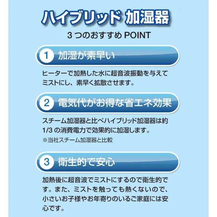 加湿器 ハイブリッド加湿器 4L 卓上 上部給水 空気清浄機 消臭 除菌 大容量 タイマー 湿度調節 ハイブリッド式 超音波 + ヒーター式 超音波加湿器 テクノイオン マイナスイオン ウイルス対策 乾燥対策 花粉対策 TEKNOS テクノス JHI-412 ホワイト