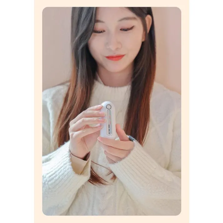 カイロ 充電式カイロ モバイルバッテリー機能 軽量 2段階 温度調節 3秒速熱 充電式 コードレス 繰り返し 使える 電気カイロ 貼らないカイロ アウトドア 通勤 通学 旅行 オフィス 防寒対策 冬 暖房器具 Sunruck だんぼくんminimini SR-WN2-WH ホワイト