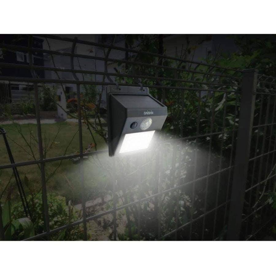 大進 ソーラー センサーライト 人感 センサー 防雨型 屋外用 夜間自動