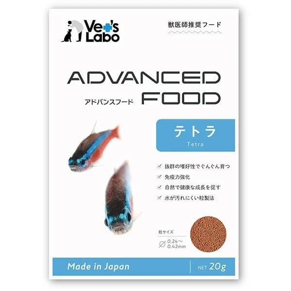 アドバンスフード テトラ 20g〈国産〉ベッツラボ 熱帯魚 アクアリウム用 エサ 獣医師の視点から魚の成長に必要な栄養を満たす事で魚本来の健康で美しい身体づくり 水中生物用品・水槽用品 アドバンスフード テトラ 20g〈国産〉ベッツラボ 熱帯魚 アクアリウム用 エサ 獣医師の視点から魚の成長に必要な栄養を満たす事で魚本来の健康で美しい身体づくり 水中生物用品・水槽用品