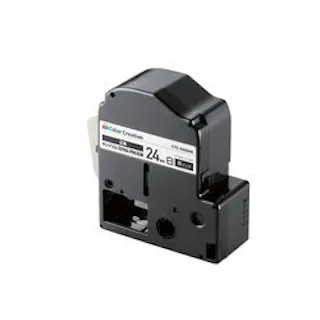 テプラPRO用 汎用テープカートリッジ キングジム SS24K 互換テープ 白 黒文