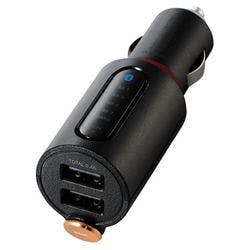 FMトランスミッター Bluetooth USB2ポート付 2.4A 重低音付 ブラック メーカー在庫品 テレビ・AV機器 FMトランスミッター Bluetooth USB2ポート付 2.4A 重低音付 ブラック メーカー在庫品 テレビ・AV機器