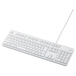 有線キーボード メンブレン式 フルサイズ ホワイト TK-FCM104WH メーカー在庫品 マウス・キーボード・入力機器 有線キーボード メンブレン式 フルサイズ ホワイト TK-FCM104WH メーカー在庫品 マウス・キーボード・入力機器