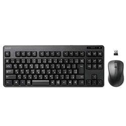 無線キーボード メンブレン式 コンパクトサイズ マウス付 ブラック メーカー在庫品 マウス・キーボード・入力機器 無線キーボード メンブレン式 コンパクトサイズ マウス付 ブラック メーカー在庫品 マウス・キーボード・入力機器