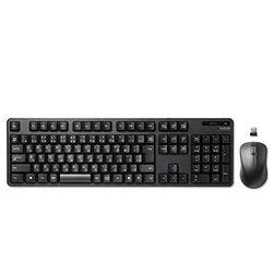 無線キーボード メンブレン式 フルサイズ マウス付 ブラック メーカー在庫品 マウス・キーボード・入力機器 無線キーボード メンブレン式 フルサイズ マウス付 ブラック メーカー在庫品 マウス・キーボード・入力機器