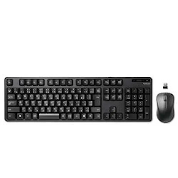 無線キーボード メンブレン式 フルサイズ マウス付 ブラック