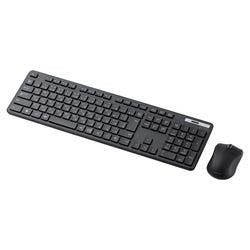 無線キーボード メンブレン式 フルサイズ 薄型 マウス付 ブラック メーカー在庫品 マウス・キーボード・入力機器 無線キーボード メンブレン式 フルサイズ 薄型 マウス付 ブラック メーカー在庫品 マウス・キーボード・入力機器