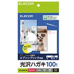 ハガキ用紙 光沢 厚手 エプソン用 100枚 EJH-EGNH100 メーカー在庫品 プリンター用紙・コピー用紙 ハガキ用紙 光沢 厚手 エプソン用 100枚 EJH-EGNH100 メーカー在庫品 プリンター用紙・コピー用紙
