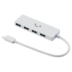 USBHUB3.1 Gen1 Type-C Aメス4ポート バスパワー 15cmケーブル ホワイトフェイス パソコン・周辺機器 USBHUB3.1 Gen1 Type-C Aメス4ポート バスパワー 15cmケーブル ホワイトフェイス パソコン・周辺機器