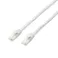 LANケーブル CAT6A対応 EU RoHS指令準拠 爪折レ防止 簡易パッケージ仕様 3m ヨリ線 ホワイト