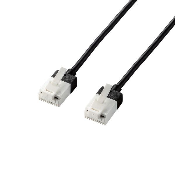 LANケーブル/CAT6A/スーパースリム/爪折れ防止/5.0m/ブラック パソコン・周辺機器 LANケーブル/CAT6A/スーパースリム/爪折れ防止/5.0m/ブラック パソコン・周辺機器