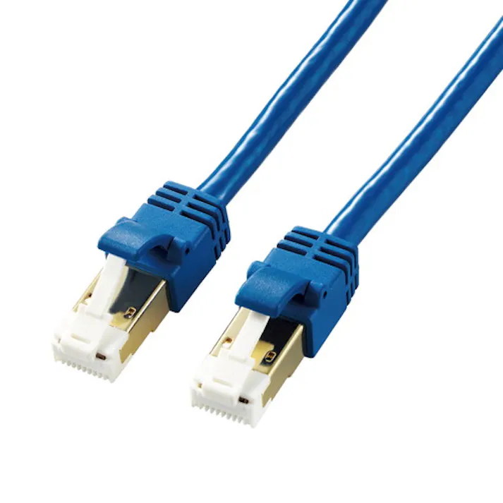 Cat7 LANケーブル 3m ブルーメタリック