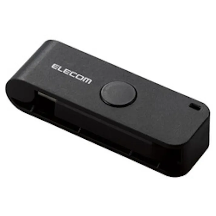 ICカードリーダライタ/接触式/直挿しタイプ/ブラック