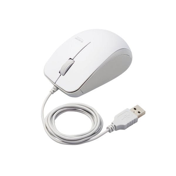 マウス 有線 抗菌 ブルーLED 3ボタン Mサイズ ケーブル長1m ホワイト メーカー在庫品 マウス・キーボード・入力機器 マウス 有線 抗菌 ブルーLED 3ボタン Mサイズ ケーブル長1m ホワイト メーカー在庫品 マウス・キーボード・入力機器