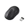 静音 小さめ ワイヤレスマウス 無線 光学式 3ボタン Sサイズ ブラック