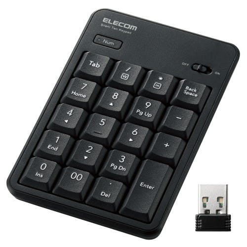 テンキー ワイヤレス 無線 USB接続 抗菌 静音 メンブレン ブラック メーカー在庫品 マウス・キーボード・入力機器 テンキー ワイヤレス 無線 USB接続 抗菌 静音 メンブレン ブラック メーカー在庫品 マウス・キーボード・入力機器