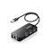LANアダプター 有線 タイプA Giga USBハブ付 (USB-A×3) USB3.2(Gen1)/3.1(Gen1)/3.0 ブラック