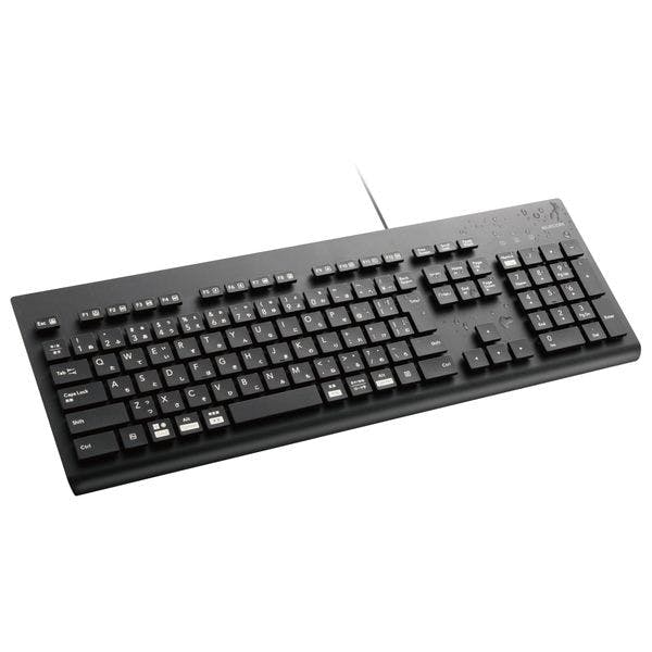 洗える 抗菌 有線キーボード 1.6m ブラック メーカー在庫品 マウス・キーボード・入力機器 洗える 抗菌 有線キーボード 1.6m ブラック メーカー在庫品 マウス・キーボード・入力機器