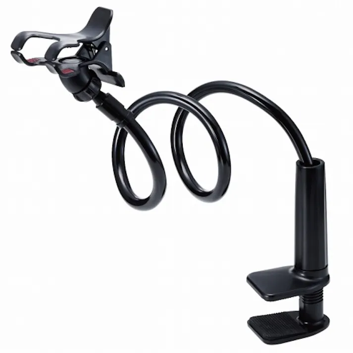 スマホスタンド アームスタンド 100cm ブラック P-DSLARM100BK