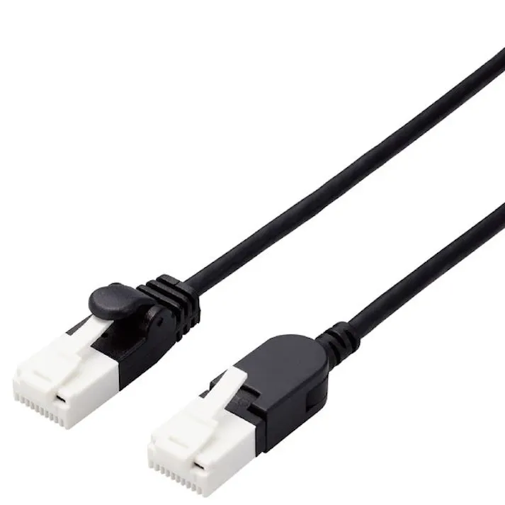 スイングコネクターLANケーブル(Cat6A準拠) 2m ブラック