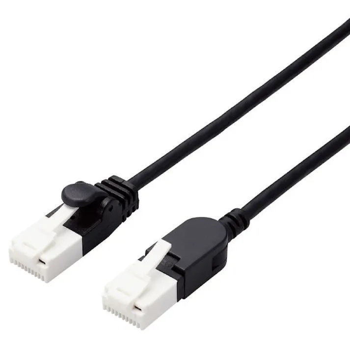 スイングコネクターLANケーブル(Cat6A準拠) 3m ブラック メーカー在庫品