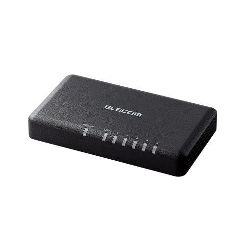 スイッチングハブ LAN 5ポート Giga対応 1000/100/10Mbps プラスチック筐体 AC電源 ファンレス ブラック メーカー在庫品 ネットワーク機器 スイッチングハブ LAN 5ポート Giga対応 1000/100/10Mbps プラスチック筐体 AC電源 ファンレス ブラック メーカー在庫品 ネットワーク機器