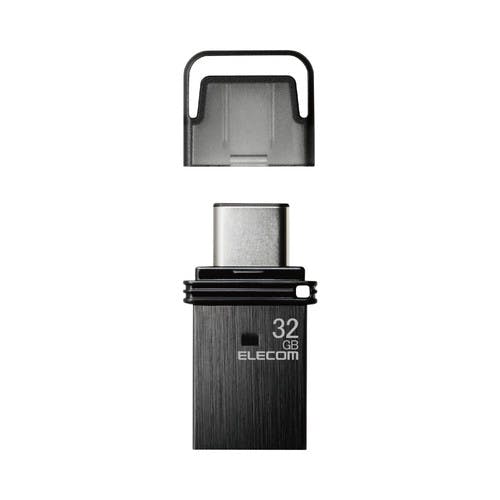 キャップ式USB Type-C(TM)メモリ 32GB(ブラック) メーカー在庫品 記録メディア・記録媒体 キャップ式USB Type-C(TM)メモリ 32GB(ブラック) メーカー在庫品 記録メディア・記録媒体