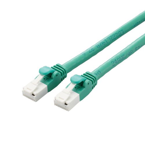LAN�P�[�u�� CAT6A 2m ���� 10Gbps �X�g���[�g �ܐ܃��h�~ �O���[�� �p�\�R���E���Ӌ@��