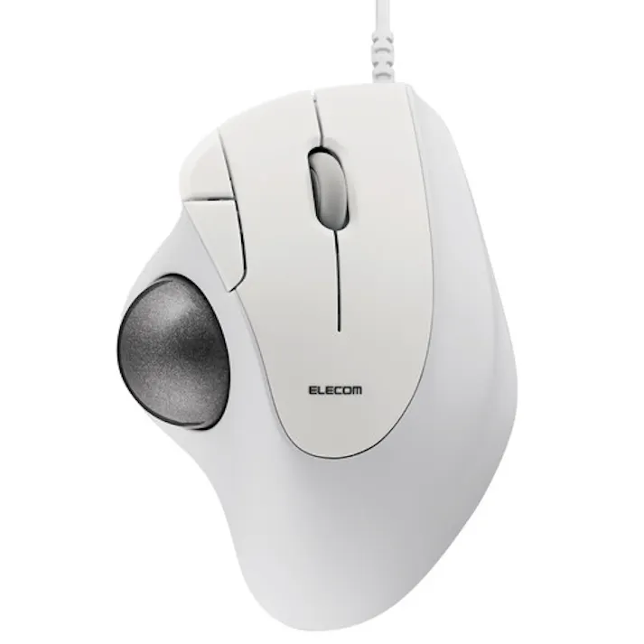 トラックボールマウス/IST/36mmボール/親指/人工ルビー支持/有線/5ボタン/