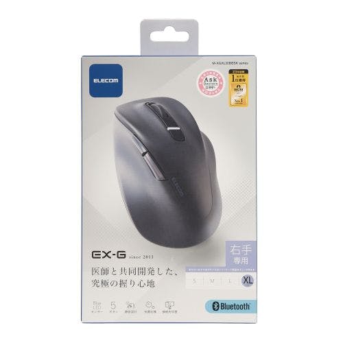 抜群の使い心地 Bluetoothマウス 静音 ワイヤレス 無線 5ボタン 疲れにくい 大きめ XLサイズ EX-G ブラック メーカー在庫品 マウス・キーボード・入力機器 抜群の使い心地 Bluetoothマウス 静音 ワイヤレス 無線 5ボタン 疲れにくい 大きめ XLサイズ EX-G ブラック メーカー在庫品 マウス・キーボード・入力機器