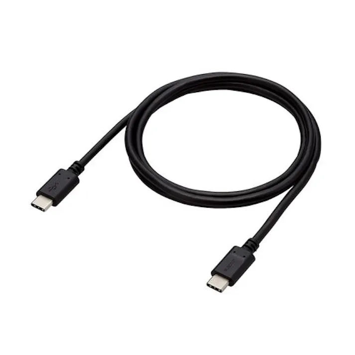 USB2.0ケーブル(C-C、100W対応) 約1m ブラック