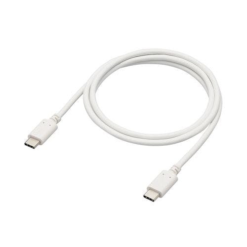 USB2.0ケーブル(C-C、100W対応) 約1m ホワイト パソコン・周辺機器 USB2.0ケーブル(C-C、100W対応) 約1m ホワイト パソコン・周辺機器