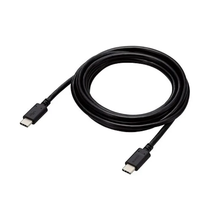 USB2.0ケーブル(C-C、100W対応) 約2m ブラック メーカー在庫品
