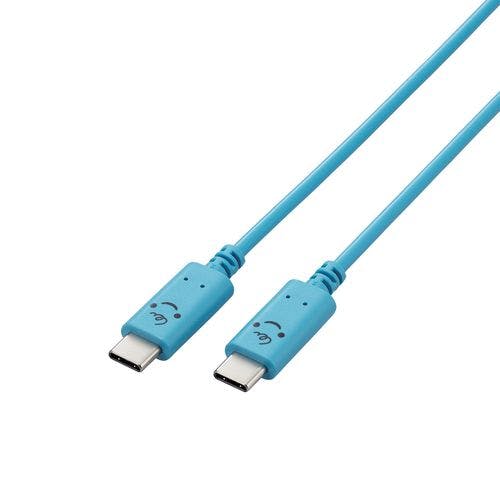 タイプC ケーブル ( Type C to C ) 1m PD 60W ベイビー(ブルー×ブラック) パソコン・周辺機器 タイプC ケーブル ( Type C to C ) 1m PD 60W ベイビー(ブルー×ブラック) パソコン・周辺機器