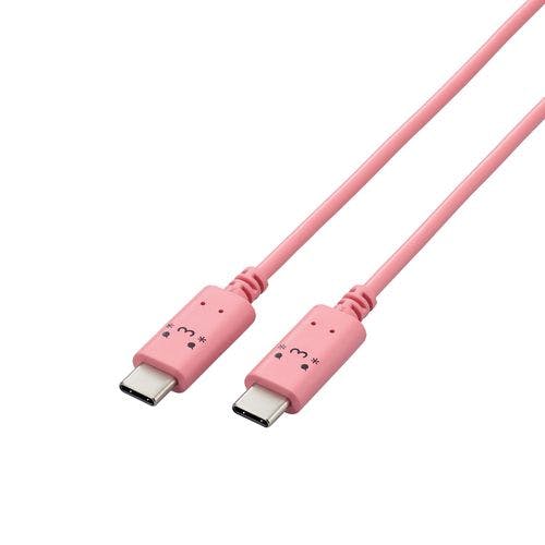 タイプC ケーブル ( Type C to C ) 1m PD 60W トキメキ(ピンク×ブラック) パソコン・周辺機器 タイプC ケーブル ( Type C to C ) 1m PD 60W トキメキ(ピンク×ブラック) パソコン・周辺機器