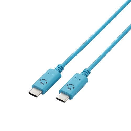 タイプC ケーブル ( Type C to C ) 2m PD 60W ベイビー(ブルー×ブラック) パソコン・周辺機器 タイプC ケーブル ( Type C to C ) 2m PD 60W ベイビー(ブルー×ブラック) パソコン・周辺機器