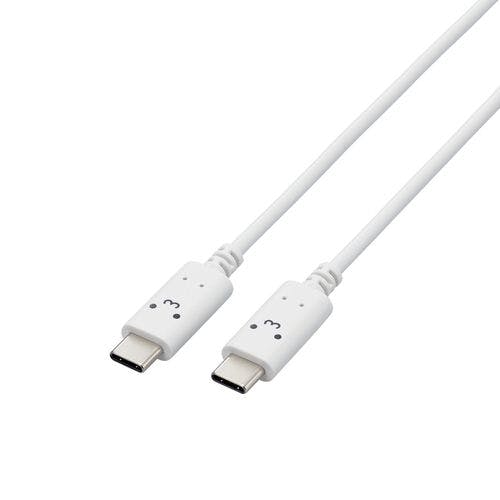 タイプC ケーブル ( Type C to C ) 2m PD 60W シロチャン(ホワイト×ブラック) パソコン・周辺機器 タイプC ケーブル ( Type C to C ) 2m PD 60W シロチャン(ホワイト×ブラック) パソコン・周辺機器