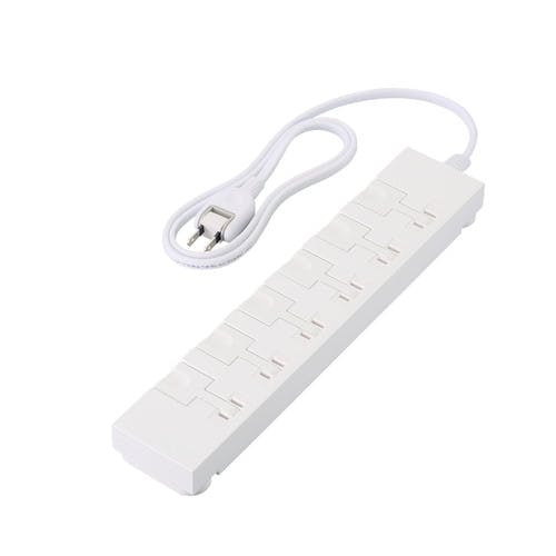 電源タップ 延長コード コンセント 1m 2P 6個口 片手デ抜ケルレバー付 ホコリシャッター 絶縁キャップ ホワイト メーカー在庫品 テレビ・AV機器 電源タップ 延長コード コンセント 1m 2P 6個口 片手デ抜ケルレバー付 ホコリシャッター 絶縁キャップ ホワイト メーカー在庫品 テレビ・AV機器