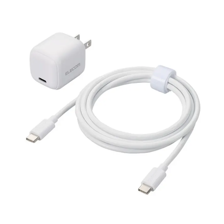 Type-C 充電器 PD PPS 30W 1ポート Type C ケーブル 付属 1.5m ホワイト