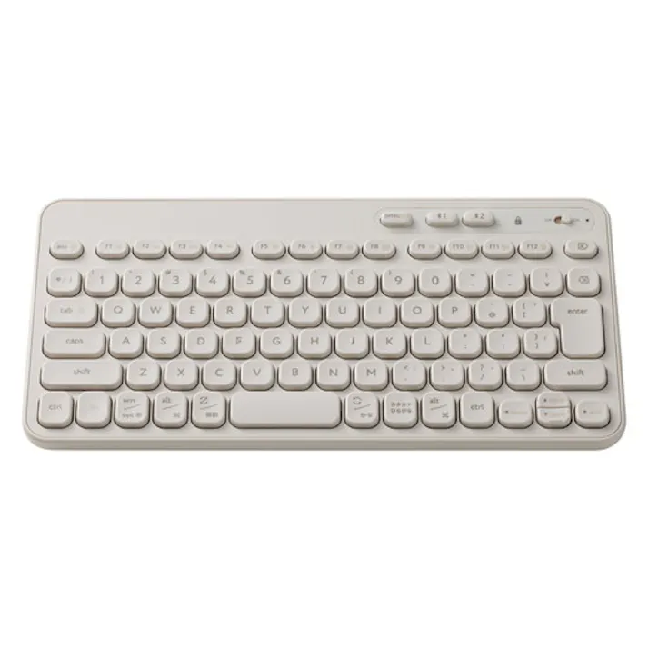 ワイヤレス キーボード Bluetooth メンブレン テンキーレス アイボリー