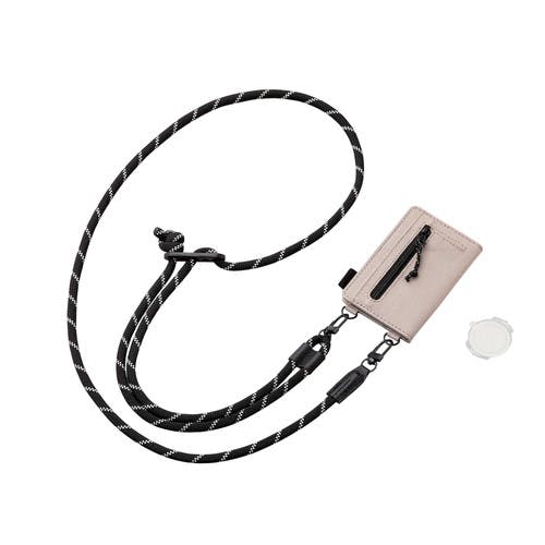 スマホショルダー ストラップ 42~78cm 長サ調整可 カジュアル 丸ヒモ 紐直径6mm カードケース付キ 紛失防止 ベージュ メーカー在庫品 パソコン・周辺機器 スマホショルダー ストラップ 42~78cm 長サ調整可 カジュアル 丸ヒモ 紐直径6mm カードケース付キ 紛失防止 ベージュ メーカー在庫品 パソコン・周辺機器