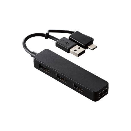 USB ハブ USB2.0 バスパワー スティックタイプ ケーブル長7cm ブラック メーカー在庫品 ネットワーク機器 USB ハブ USB2.0 バスパワー スティックタイプ ケーブル長7cm ブラック メーカー在庫品 ネットワーク機器