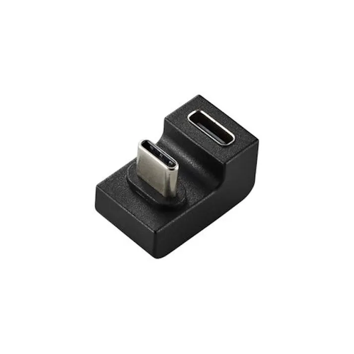 USB Type-Cアダプタ/U字/ブラック メーカー在庫品