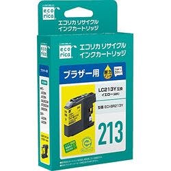 LC213Y互換 エコリカ リサイクルインク ブラザー イエロー インクカートリッジ・インクリボン LC213Y互換 エコリカ リサイクルインク ブラザー イエロー インクカートリッジ・インクリボン