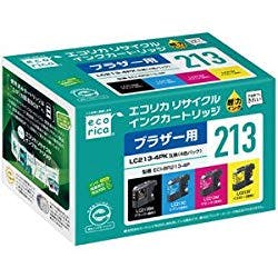LC213-4PK互換 エコリカ リサイクルインク ブラザー ブラック(顔料)、シア メーカー在庫品 インクカートリッジ・インクリボン LC213-4PK互換 エコリカ リサイクルインク ブラザー ブラック(顔料)、シア メーカー在庫品 インクカートリッジ・インクリボン