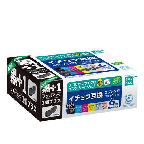 EPSON (ITH-6CL+ITH-BK対応) リサイクルインクカートリッジ 6色パック 残量表示機能付キ インクカートリッジ・インクリボン EPSON (ITH-6CL+ITH-BK対応) リサイクルインクカートリッジ 6色パック 残量表示機能付キ インクカートリッジ・インクリボン
