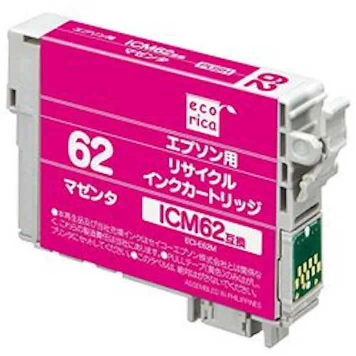 ICM62互換 エコリカ リサイクルインク エプソン マゼンタ