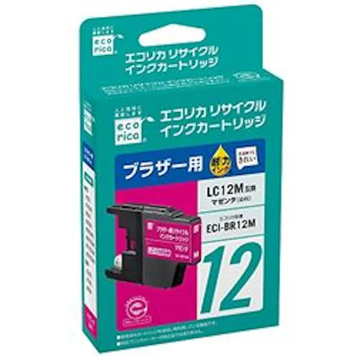 LC12M互換 エコリカ リサイクルインク ブラザー マゼンタ メーカー在庫品